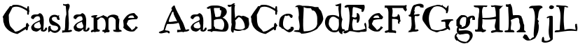 Caslame font