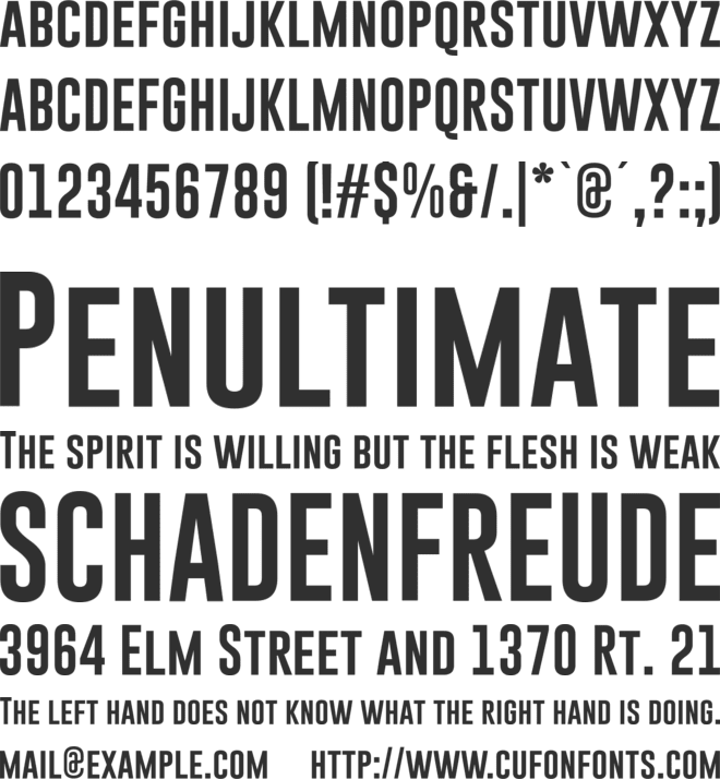 Gobold font preview