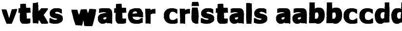 vtks Water cristals font