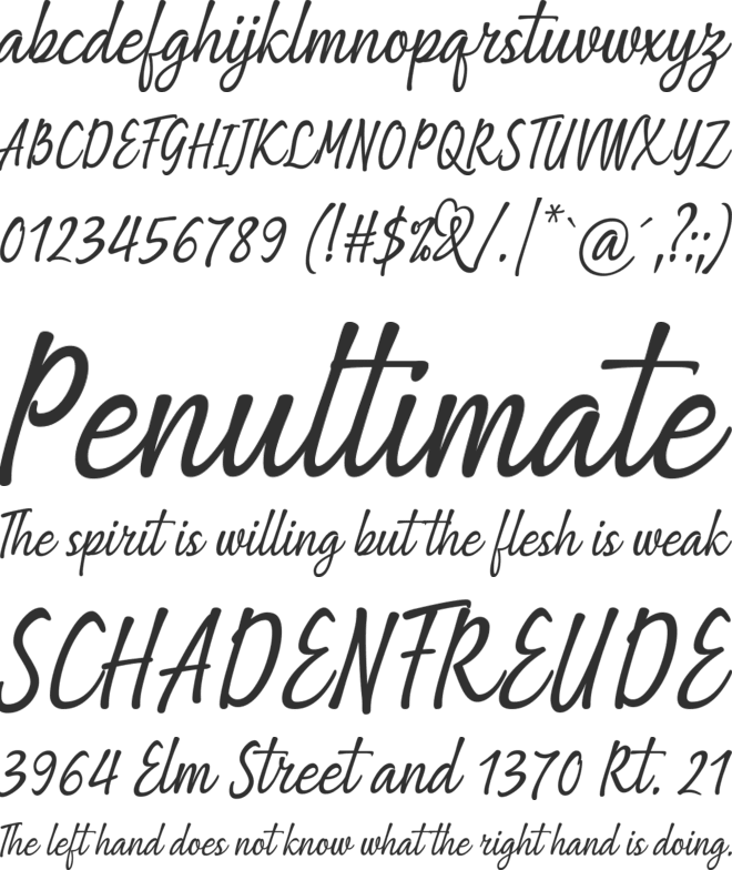 Being Love font preview