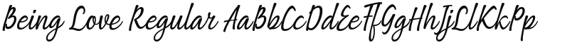 Being Love font download