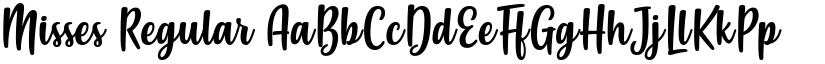 Misses Regular font