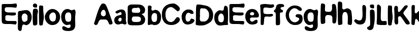 Epilog font