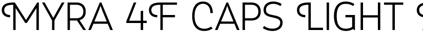 Myra 4F Caps Light font