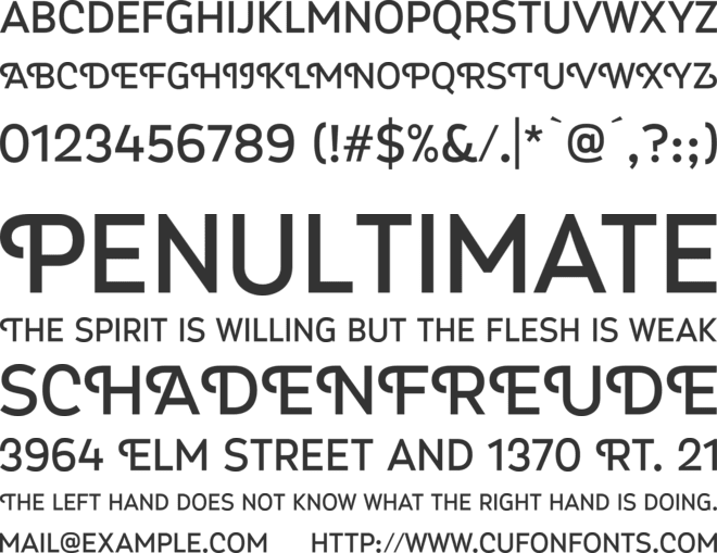 Myra 4F Caps font preview