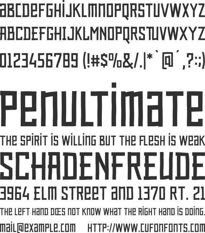 Omar font preview