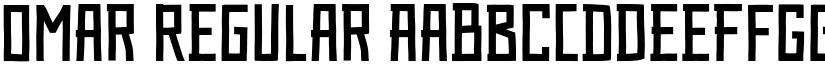 Omar Regular font