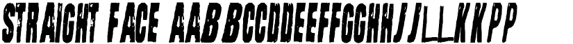Straight Face font