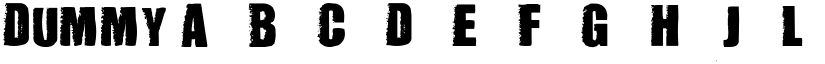 DUMMY font