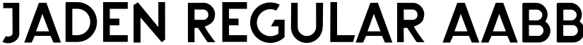 Jaden Regular font