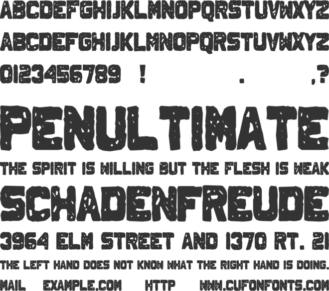 Johnny Homicide font preview