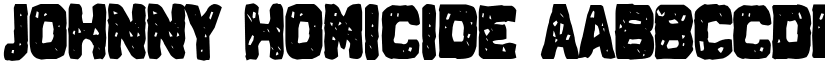 Johnny Homicide font
