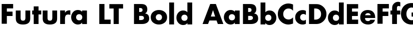 Futura LT Bold font