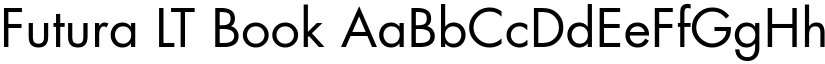 Futura LT Book font
