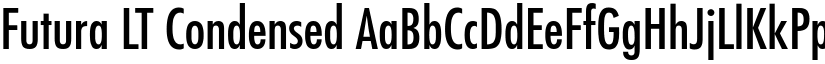 Futura LT Condensed font