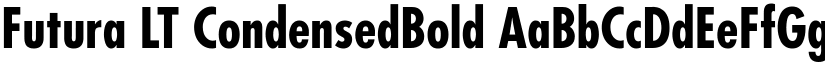 Futura LT CondensedBold font