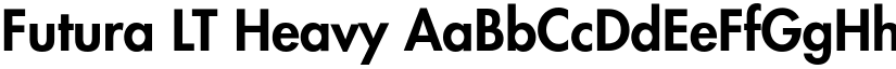 Futura LT Heavy font
