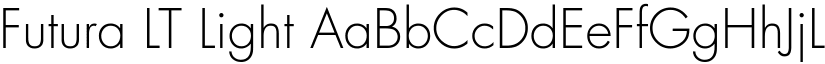 Futura LT Light font