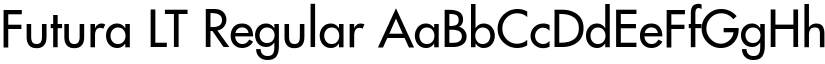 Futura LT Regular font