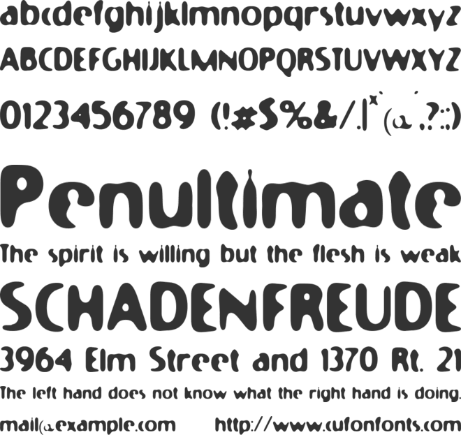 Moony Cat font preview
