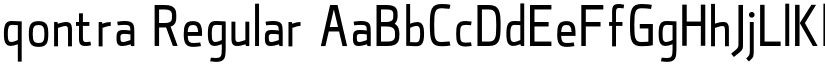qontra Regular font