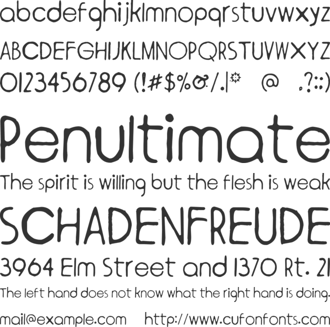 Ympyroity font preview