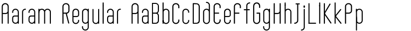 Aaram Regular font