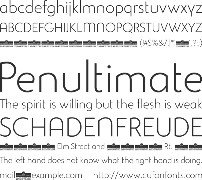 Studio Gothic Alternate Trial font preview