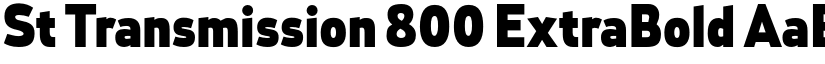 St Transmission 800 ExtraBold font