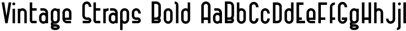Vintage Straps Bold font