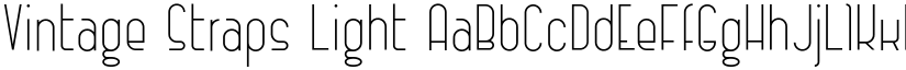 Vintage Straps Light font