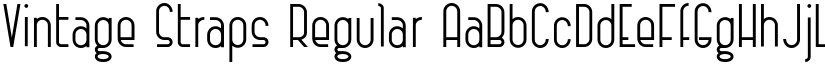 Vintage Straps Regular font