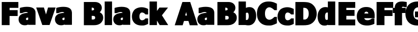Fava Black font
