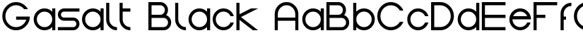 Gasalt Black font
