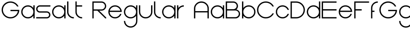 Gasalt Regular font