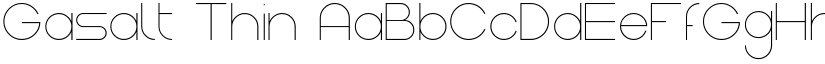 Gasalt Thin font