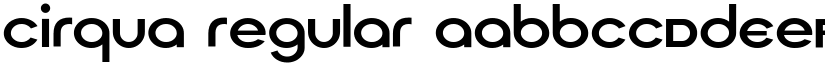 Cirqua Regular font