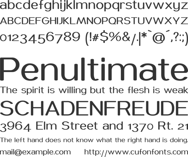 coughymachine font preview