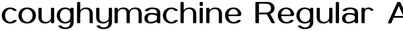 coughymachine Regular font