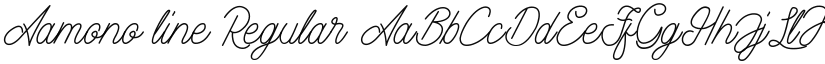 Aamono line font download