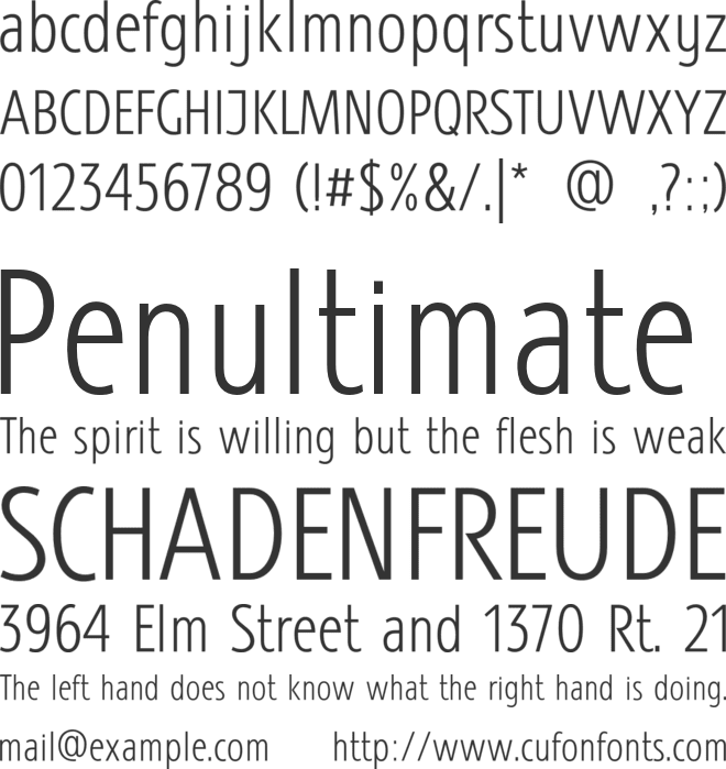 Karano Free font preview