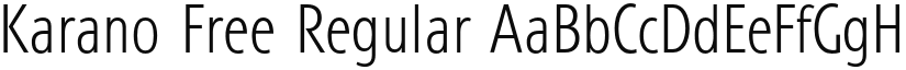 Karano Free Regular font