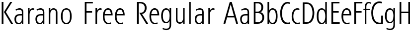 Karano Free Regular font