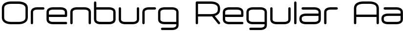 Orenburg Regular font