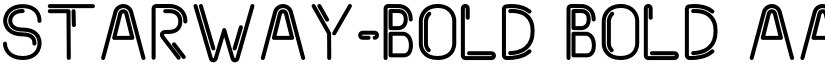 Starway-bold Bold font