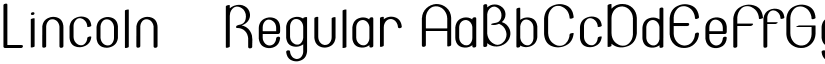 Lincoln - Regular font