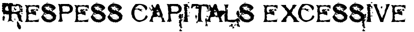 Respess Capitals Excessive font