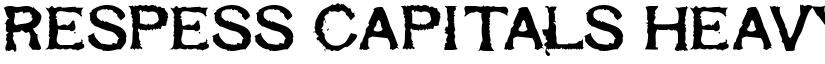 Respess Capitals Heavy font
