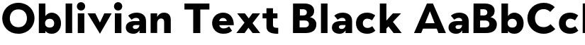 Oblivian Text Black font