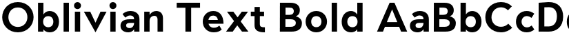 Oblivian Text Bold font